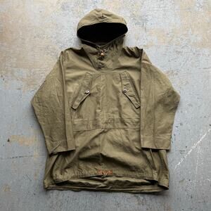 Vintage 40s 1943 WWII Army Green Cotton Field Parka Anorak Sz M